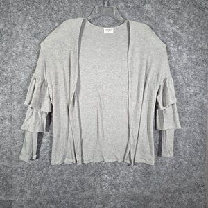 Everly Women's Casual Open Cardigan Gray Size L